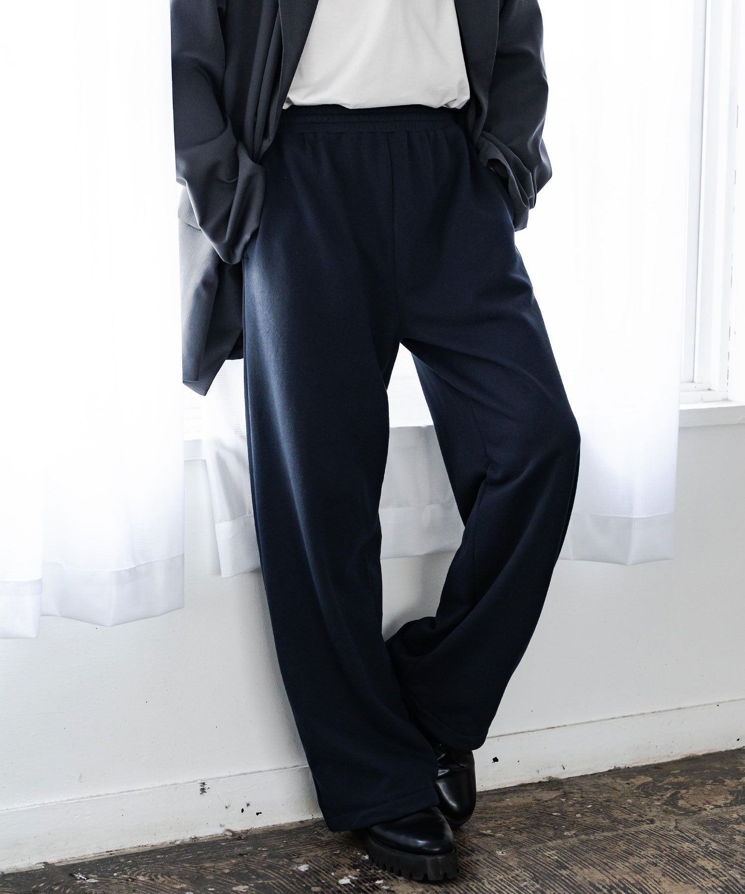 裏毛ワイドイージースウェットパンツ 15437 【セットアップ可能】