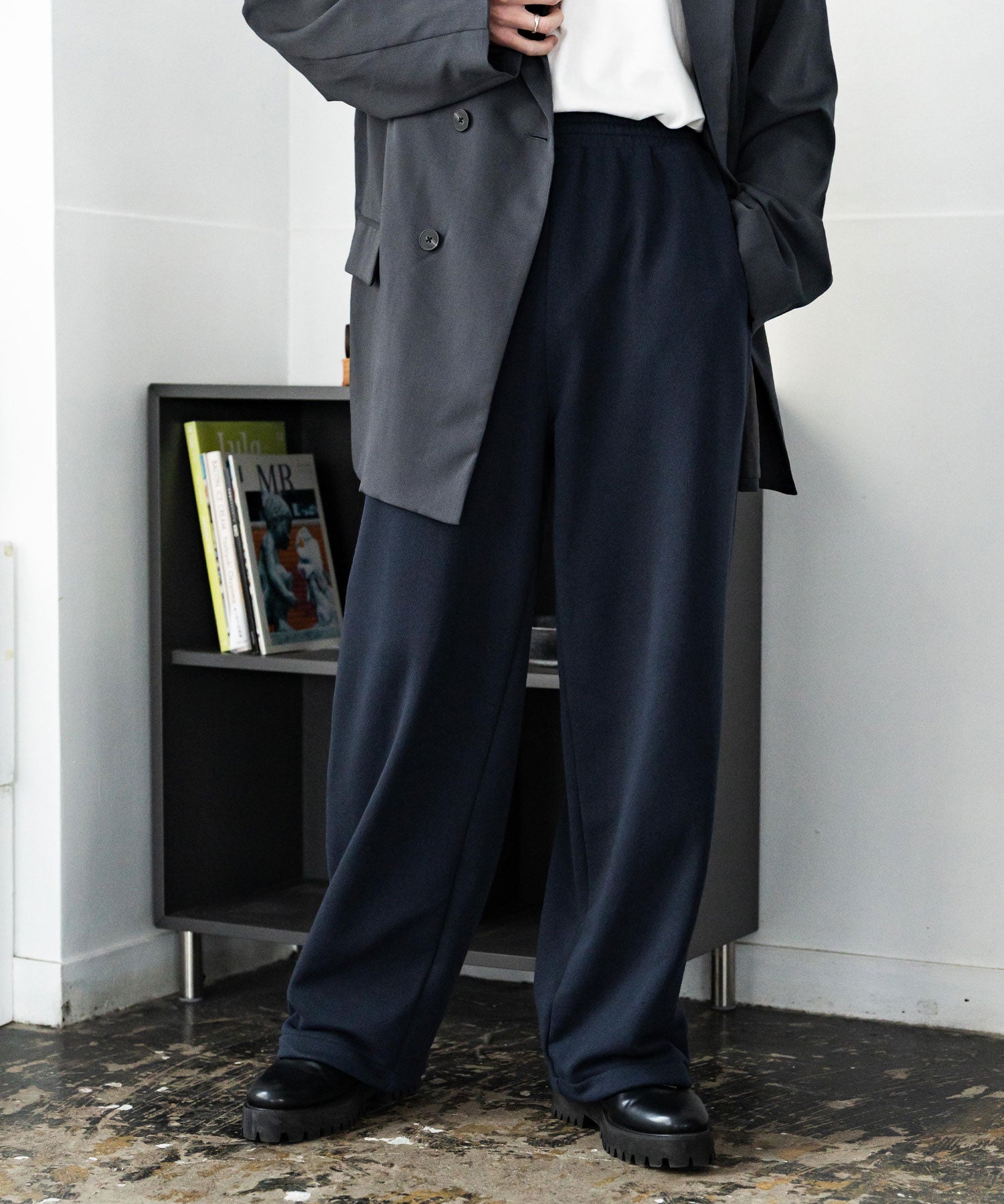 裏毛ワイドイージースウェットパンツ 15437 【セットアップ可能】