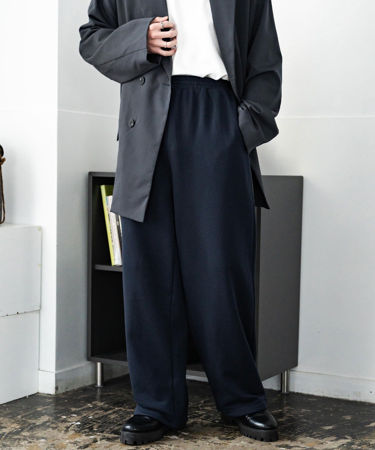 裏毛ワイドイージースウェットパンツ 15437 【セットアップ可能】