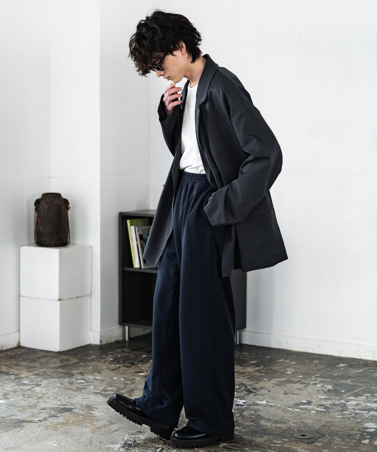 裏毛ワイドイージースウェットパンツ 15437 【セットアップ可能】