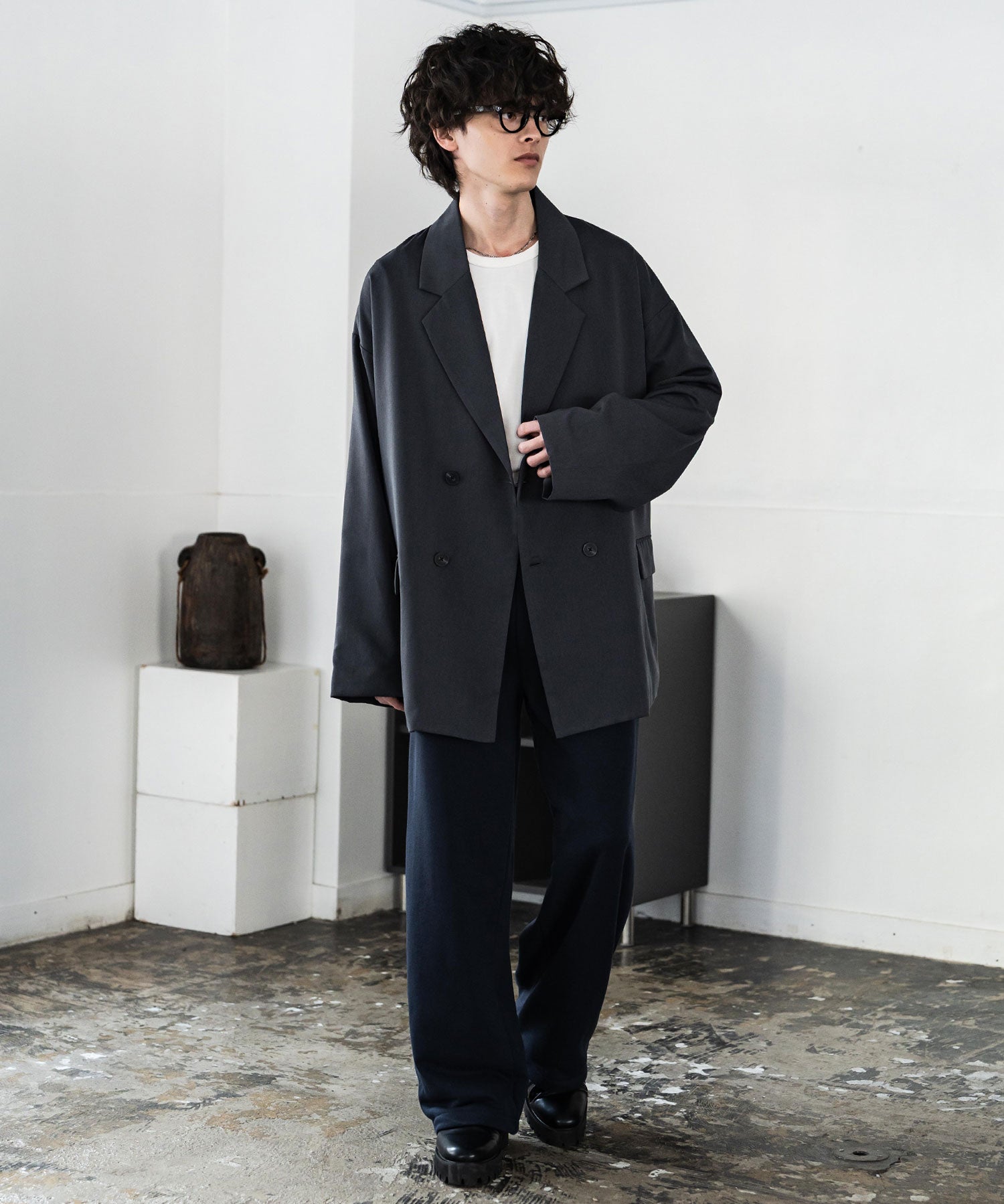 裏毛ワイドイージースウェットパンツ 15437 【セットアップ可能】