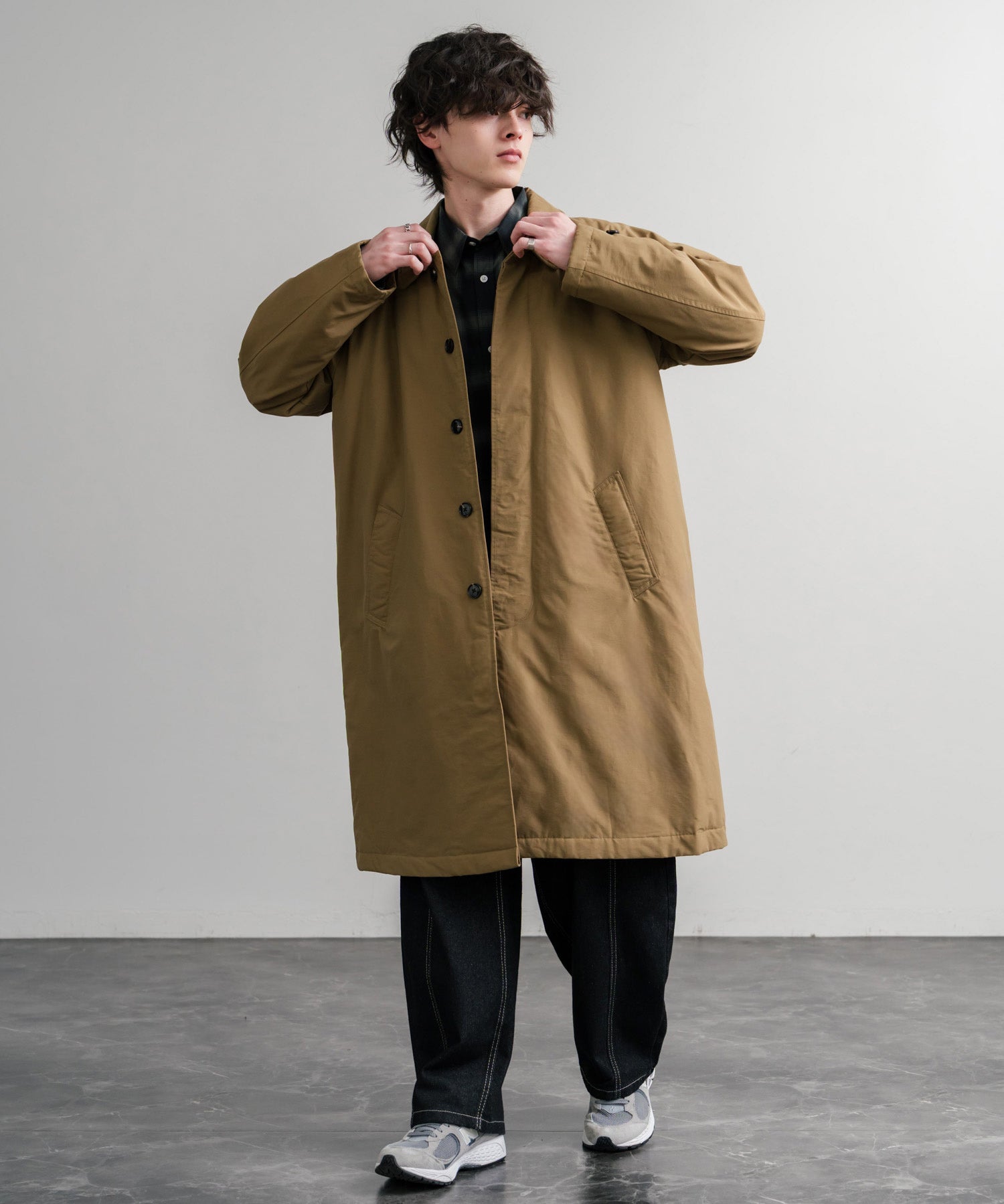 Audience オーディエンス 新色追加 60/40クロス Sorona Dupont 中綿 ステンカラーコート AUD7354 15440