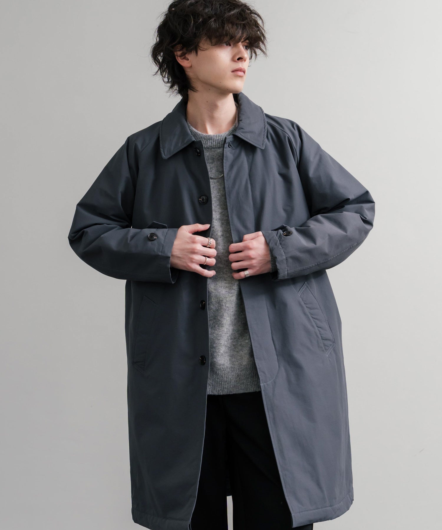 Audience オーディエンス 新色追加 60/40クロス Sorona Dupont 中綿 ステンカラーコート AUD7354 15440