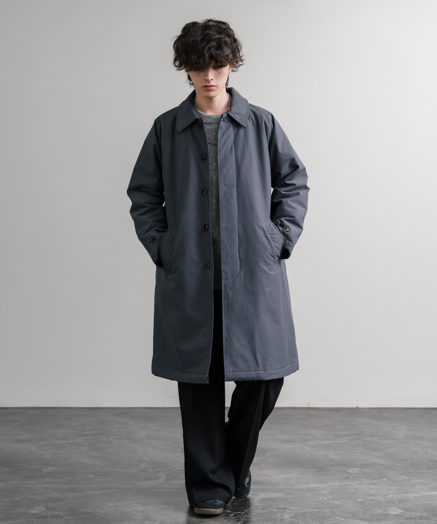 Audience オーディエンス 新色追加 60/40クロス Sorona Dupont 中綿 ステンカラーコート AUD7354 15440