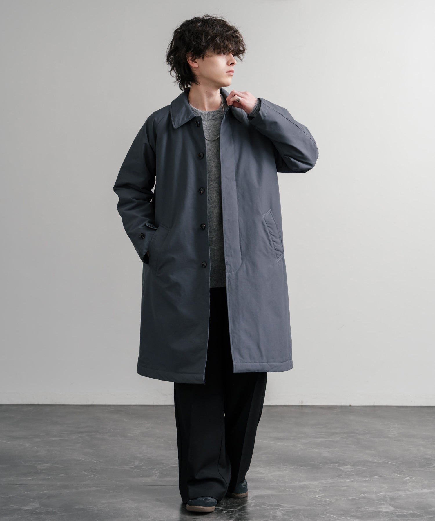 Audience オーディエンス 新色追加 60/40クロス Sorona Dupont 中綿 ステンカラーコート AUD7354 15440