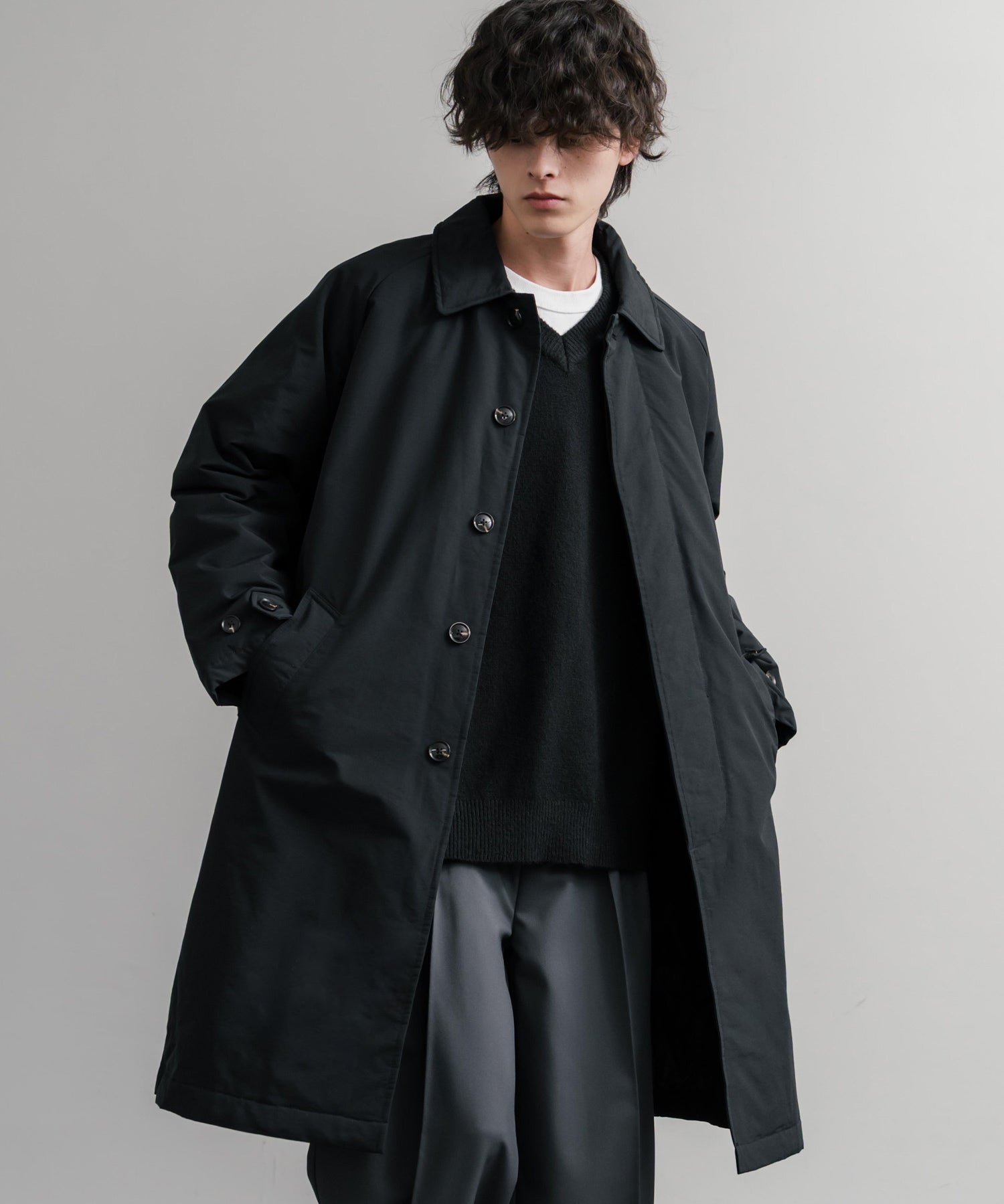 Audience オーディエンス 新色追加 60/40クロス Sorona Dupont 中綿 ステンカラーコート AUD7354 15440