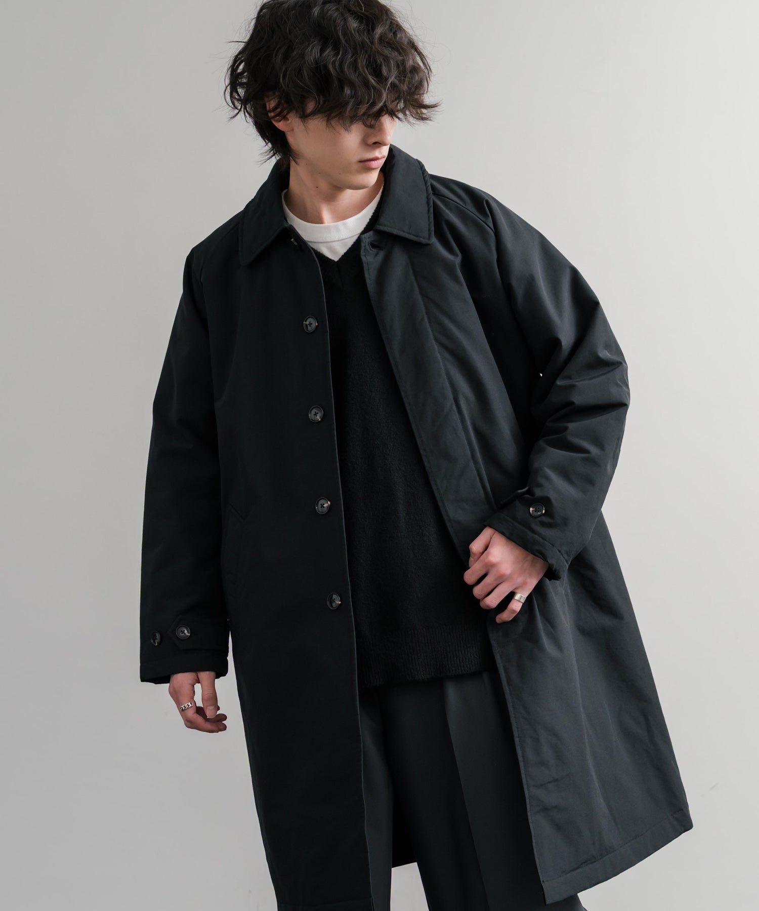 Audience オーディエンス 新色追加 60/40クロス Sorona Dupont 中綿 ステンカラーコート AUD7354 15440