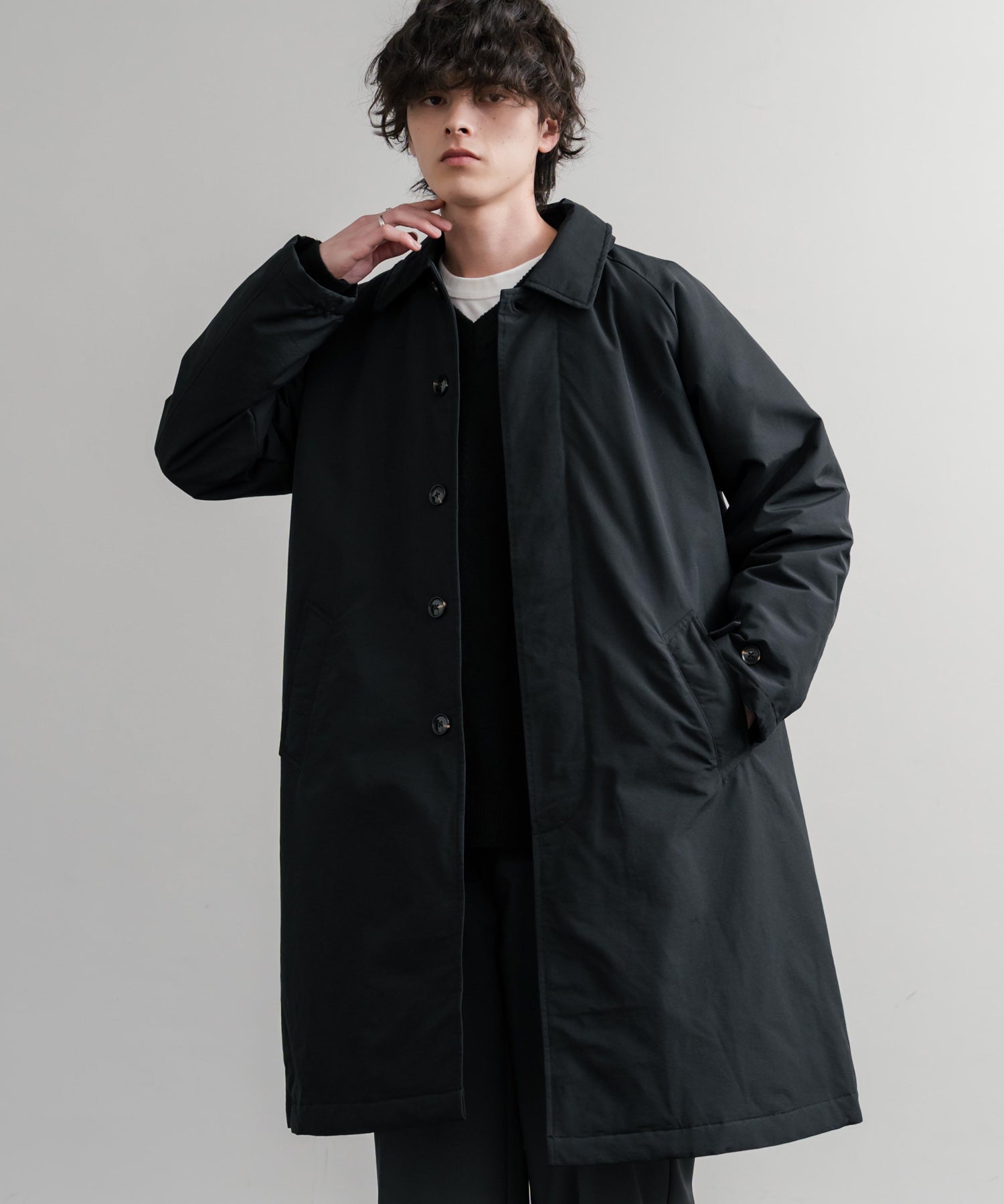 Audience オーディエンス 新色追加 60/40クロス Sorona Dupont 中綿 ステンカラーコート AUD7354 15440