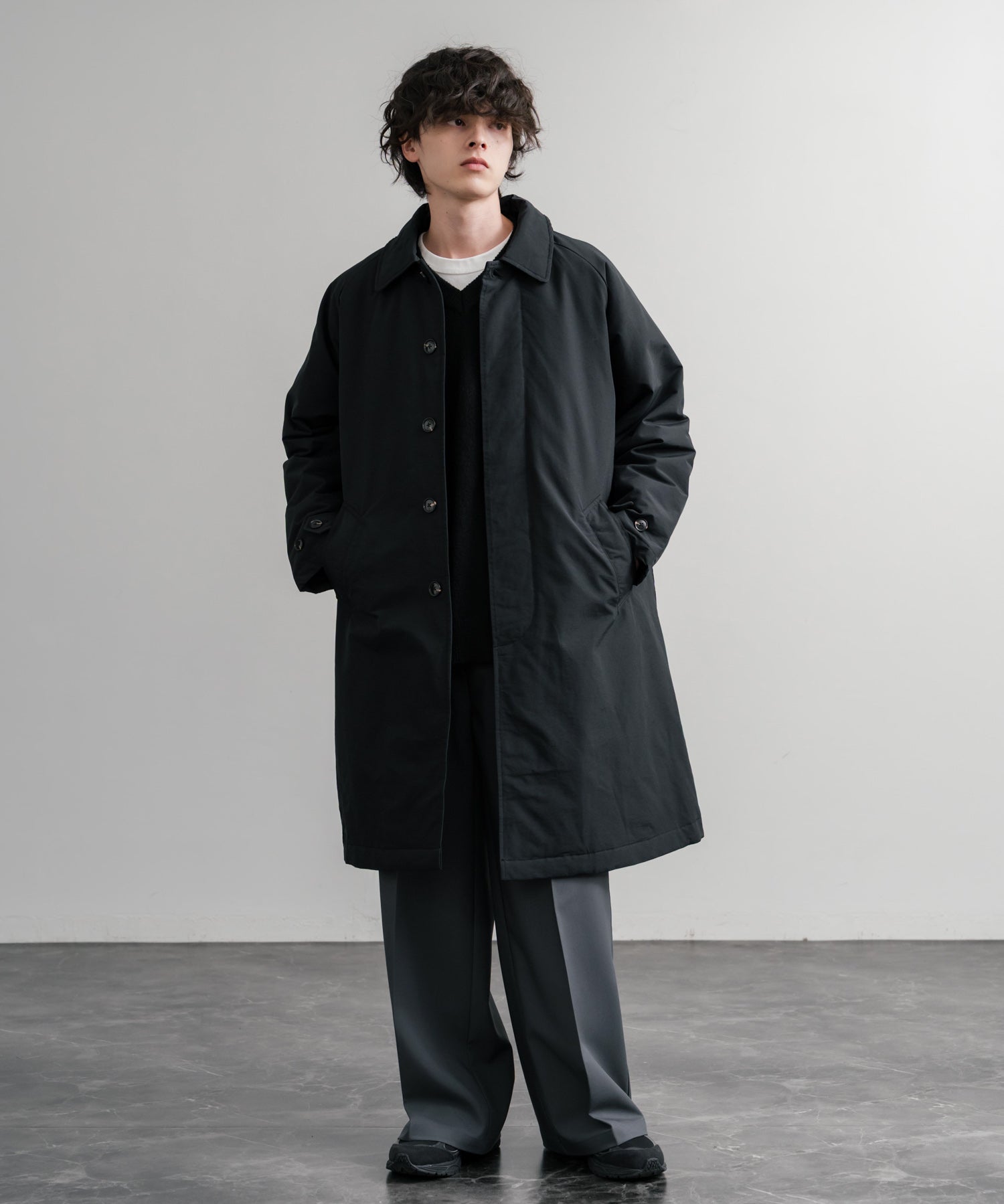 Audience オーディエンス 新色追加 60/40クロス Sorona Dupont 中綿 ステンカラーコート AUD7354 15440