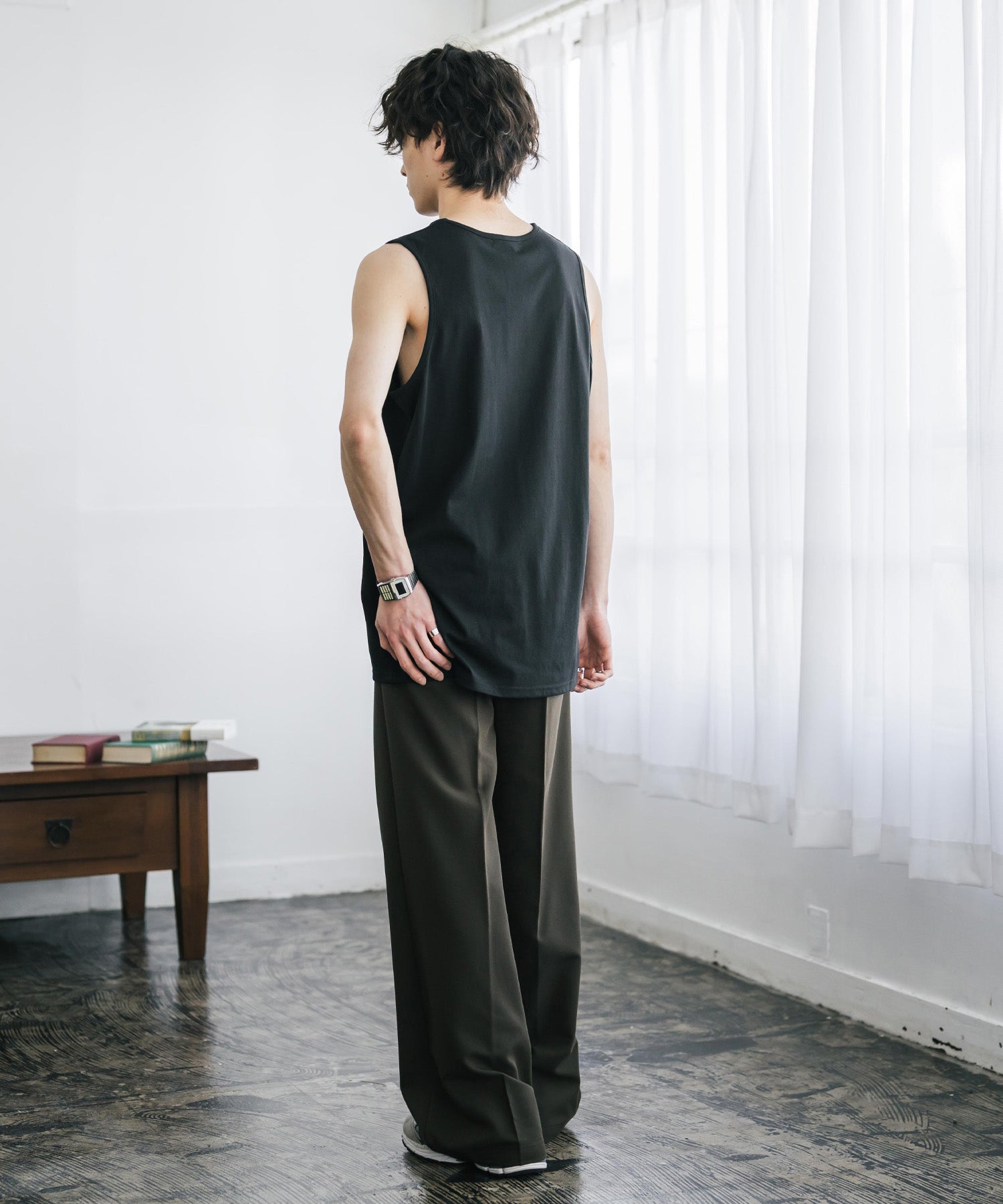 U.S. POLO ASSN. ユーエスポロアッスン 別注コラボワンポイントロゴ刺繍天竺タンクトップ/ノースリーブTee 15441