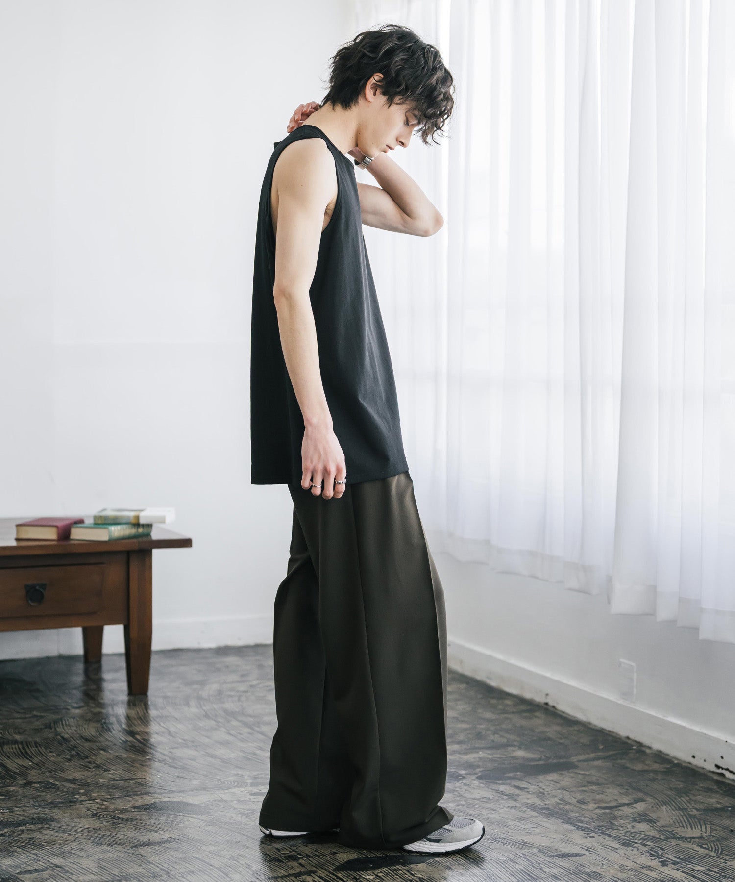 U.S. POLO ASSN. ユーエスポロアッスン 別注コラボワンポイントロゴ刺繍天竺タンクトップ/ノースリーブTee 15441