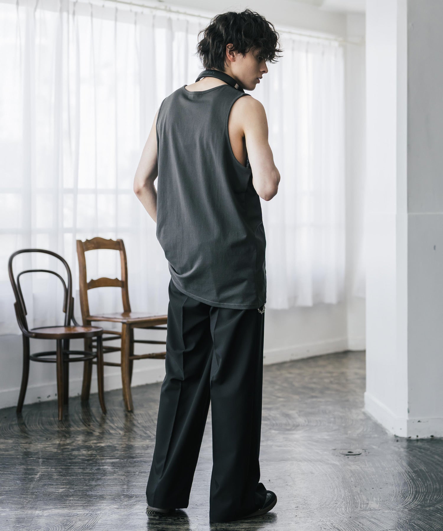 U.S. POLO ASSN. ユーエスポロアッスン 別注コラボワンポイントロゴ刺繍天竺タンクトップ/ノースリーブTee 15441