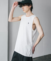 U.S. POLO ASSN. ユーエスポロアッスン 別注コラボワンポイントロゴ刺繍天竺タンクトップ/ノースリーブTee 15441