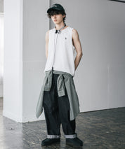 U.S. POLO ASSN. ユーエスポロアッスン 別注コラボワンポイントロゴ刺繍天竺タンクトップ/ノースリーブTee 15441