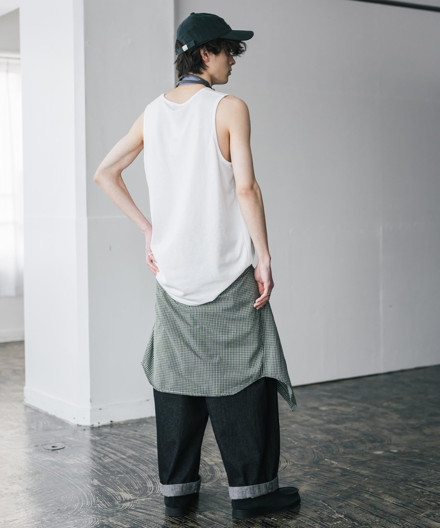 U.S. POLO ASSN. ユーエスポロアッスン 別注コラボワンポイントロゴ刺繍天竺タンクトップ/ノースリーブTee 15441