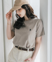 U.S. POLO ASSN. W's 別注コラボワンポイントロゴ刺繍半袖Tシャツ 15442