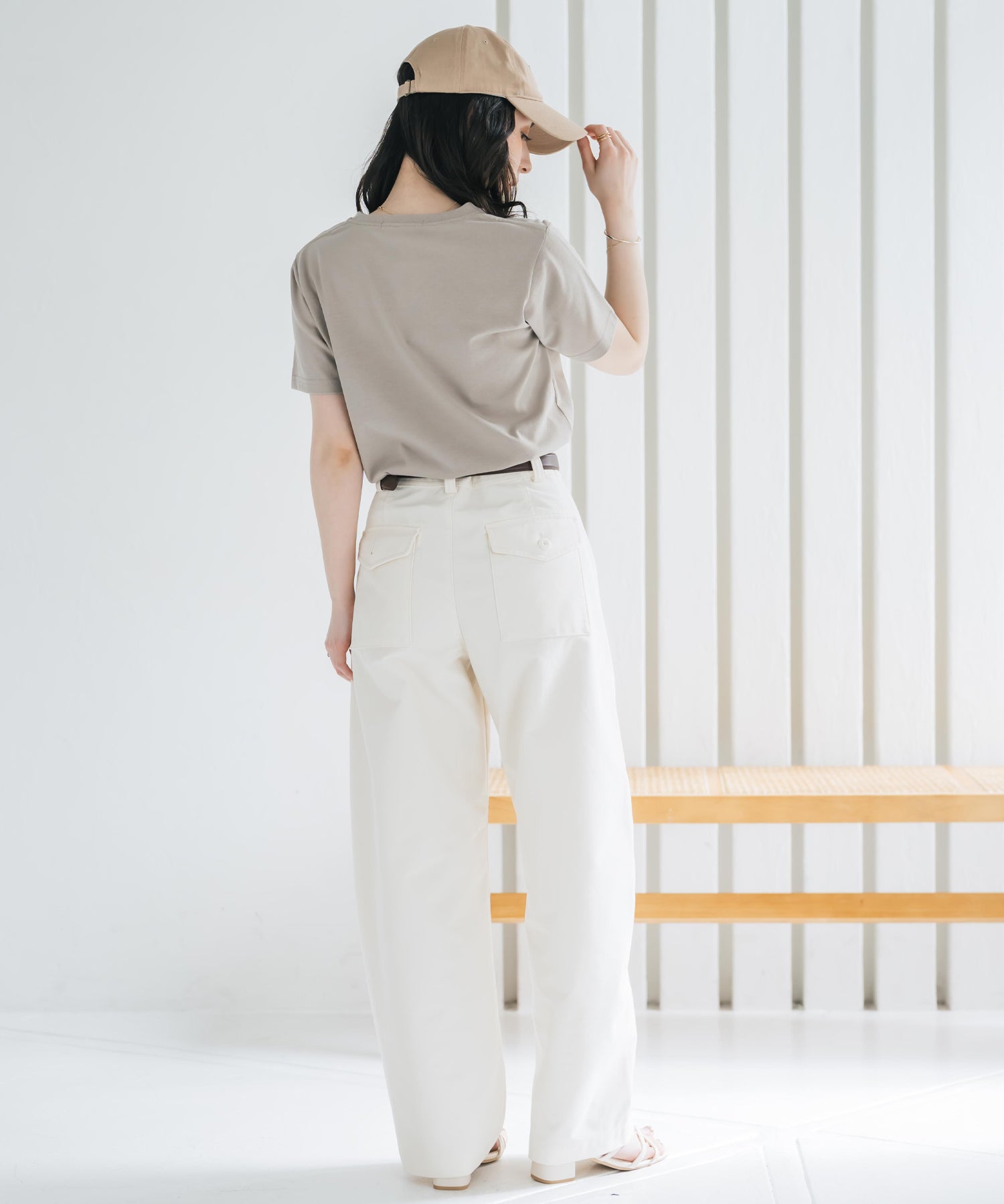 U.S. POLO ASSN. W's 別注コラボワンポイントロゴ刺繍半袖Tシャツ 15442