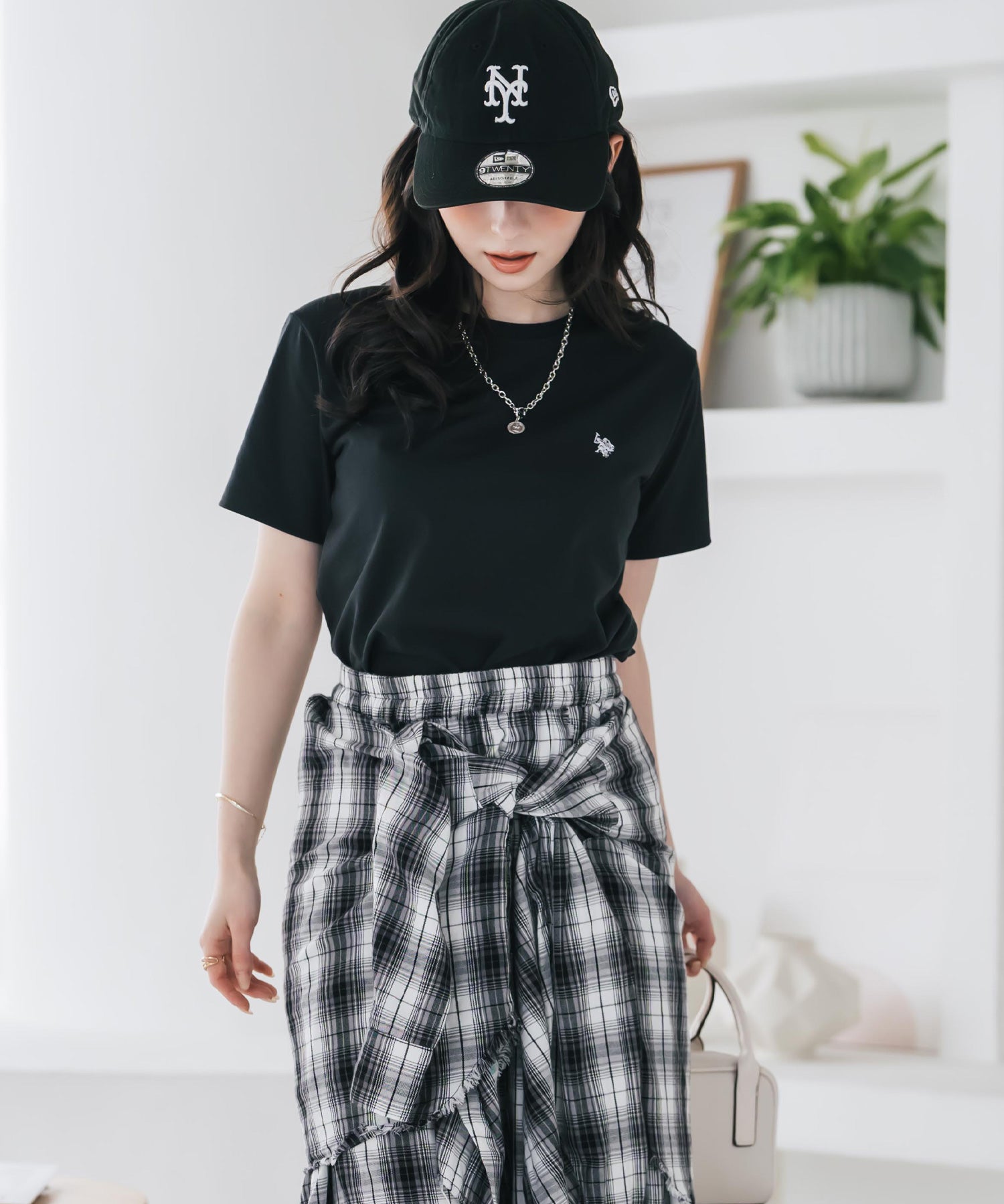 U.S. POLO ASSN. W's 別注コラボワンポイントロゴ刺繍半袖Tシャツ 15442