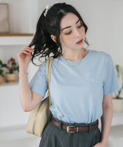 U.S. POLO ASSN. W's 別注コラボワンポイントロゴ刺繍半袖Tシャツ 15442