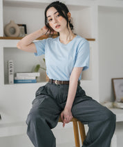 U.S. POLO ASSN. W's 別注コラボワンポイントロゴ刺繍半袖Tシャツ 15442