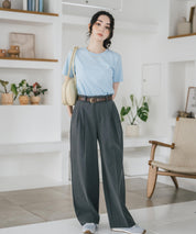 U.S. POLO ASSN. W's 別注コラボワンポイントロゴ刺繍半袖Tシャツ 15442