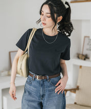 U.S. POLO ASSN. W's 別注コラボワンポイントロゴ刺繍半袖Tシャツ 15442