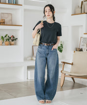 U.S. POLO ASSN. W's 別注コラボワンポイントロゴ刺繍半袖Tシャツ 15442