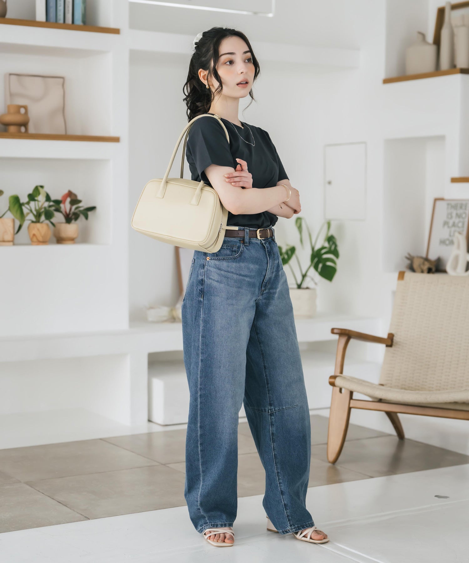 U.S. POLO ASSN. W's 別注コラボワンポイントロゴ刺繍半袖Tシャツ 15442