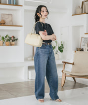 U.S. POLO ASSN. W's 別注コラボワンポイントロゴ刺繍半袖Tシャツ 15442