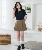 U.S. POLO ASSN. W's 別注コラボワンポイントロゴ刺繍半袖Tシャツ 15442