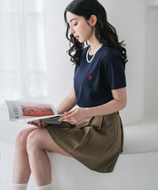 U.S. POLO ASSN. W's 別注コラボワンポイントロゴ刺繍半袖Tシャツ 15442