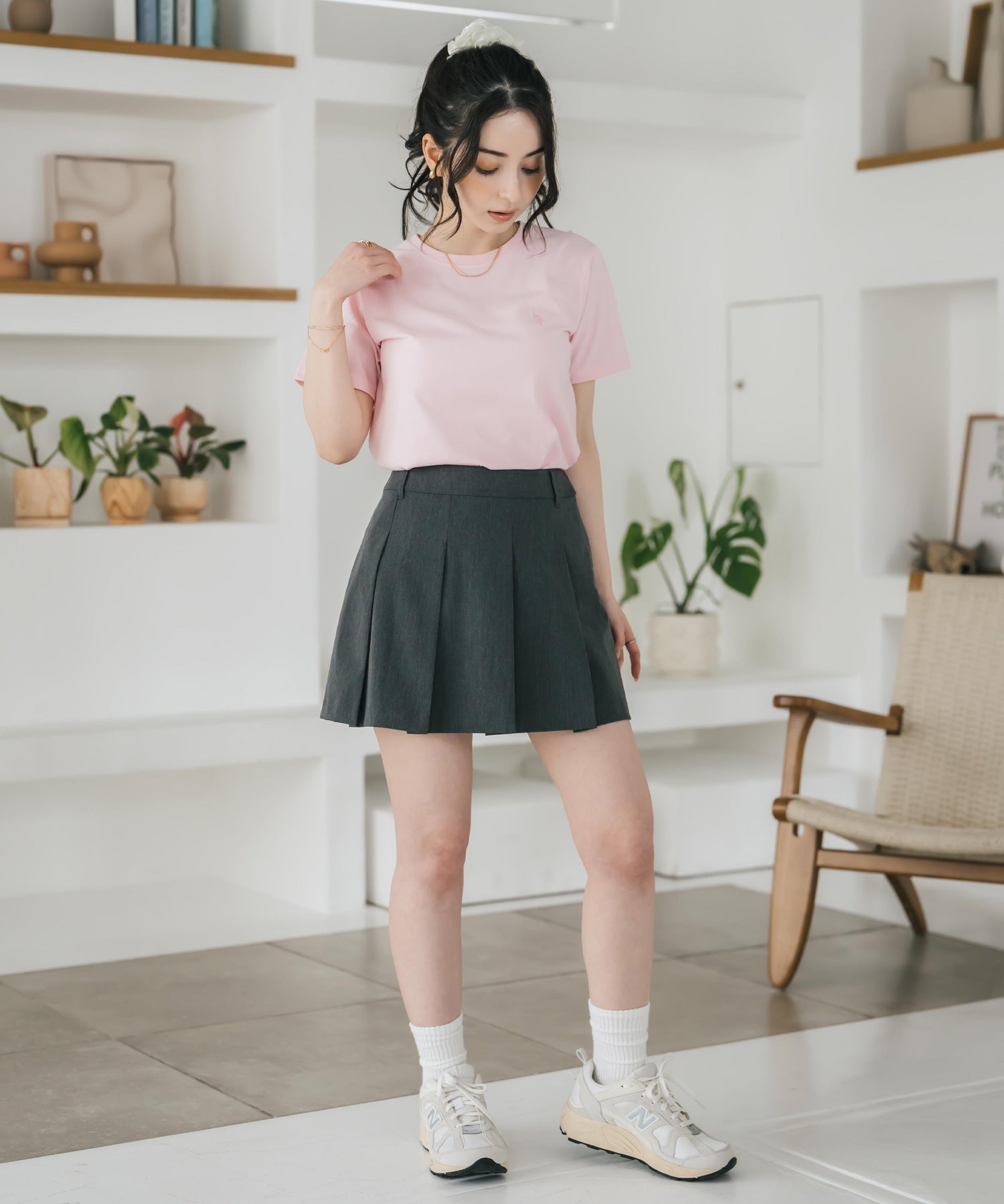 U.S. POLO ASSN. W's 別注コラボワンポイントロゴ刺繍半袖Tシャツ 15442