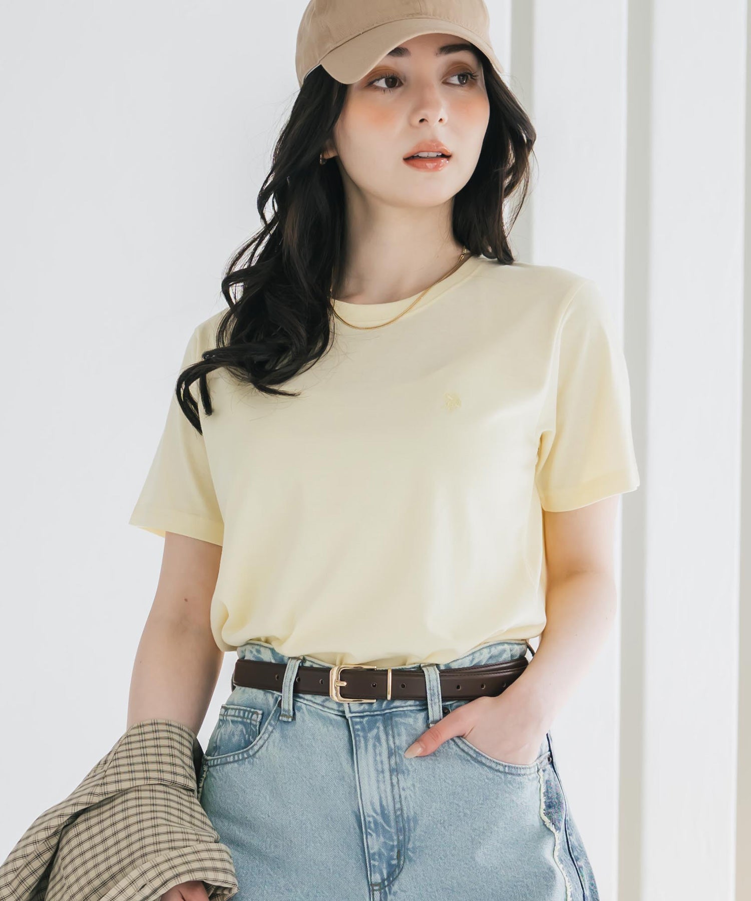 U.S. POLO ASSN. W's 別注コラボワンポイントロゴ刺繍半袖Tシャツ 15442