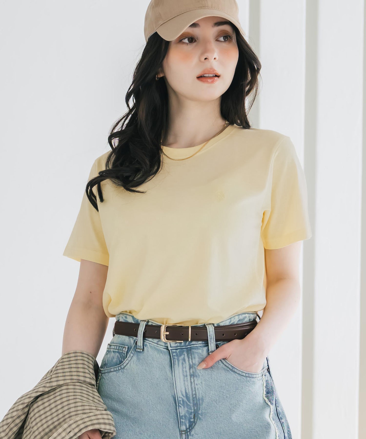 U.S. POLO ASSN. W's 別注コラボワンポイントロゴ刺繍半袖Tシャツ 15442