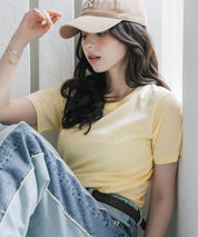 U.S. POLO ASSN. W's 別注コラボワンポイントロゴ刺繍半袖Tシャツ 15442