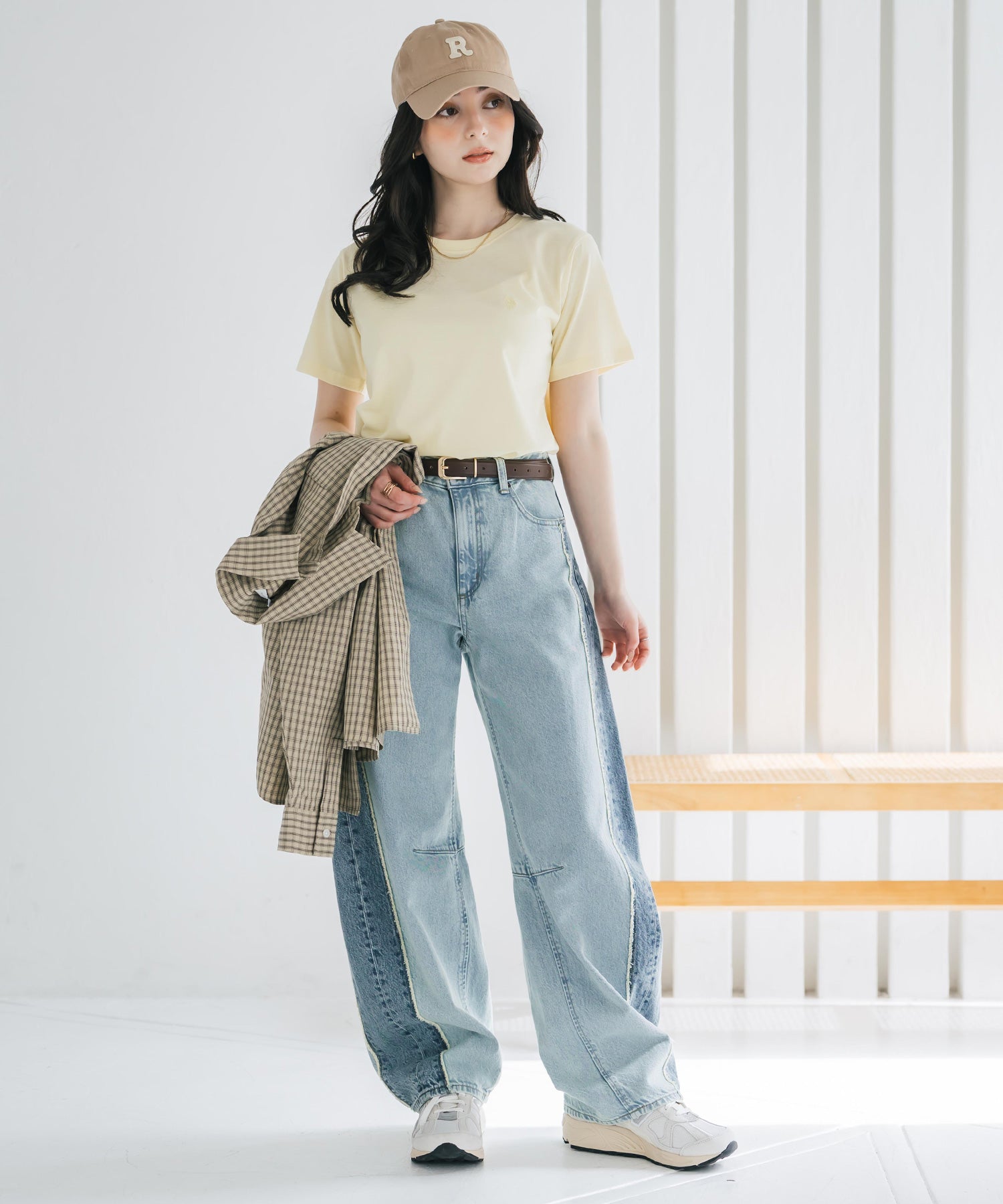 U.S. POLO ASSN. W's 別注コラボワンポイントロゴ刺繍半袖Tシャツ 15442