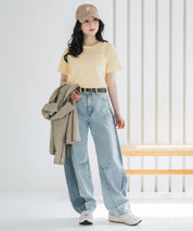 U.S. POLO ASSN. W's 別注コラボワンポイントロゴ刺繍半袖Tシャツ 15442