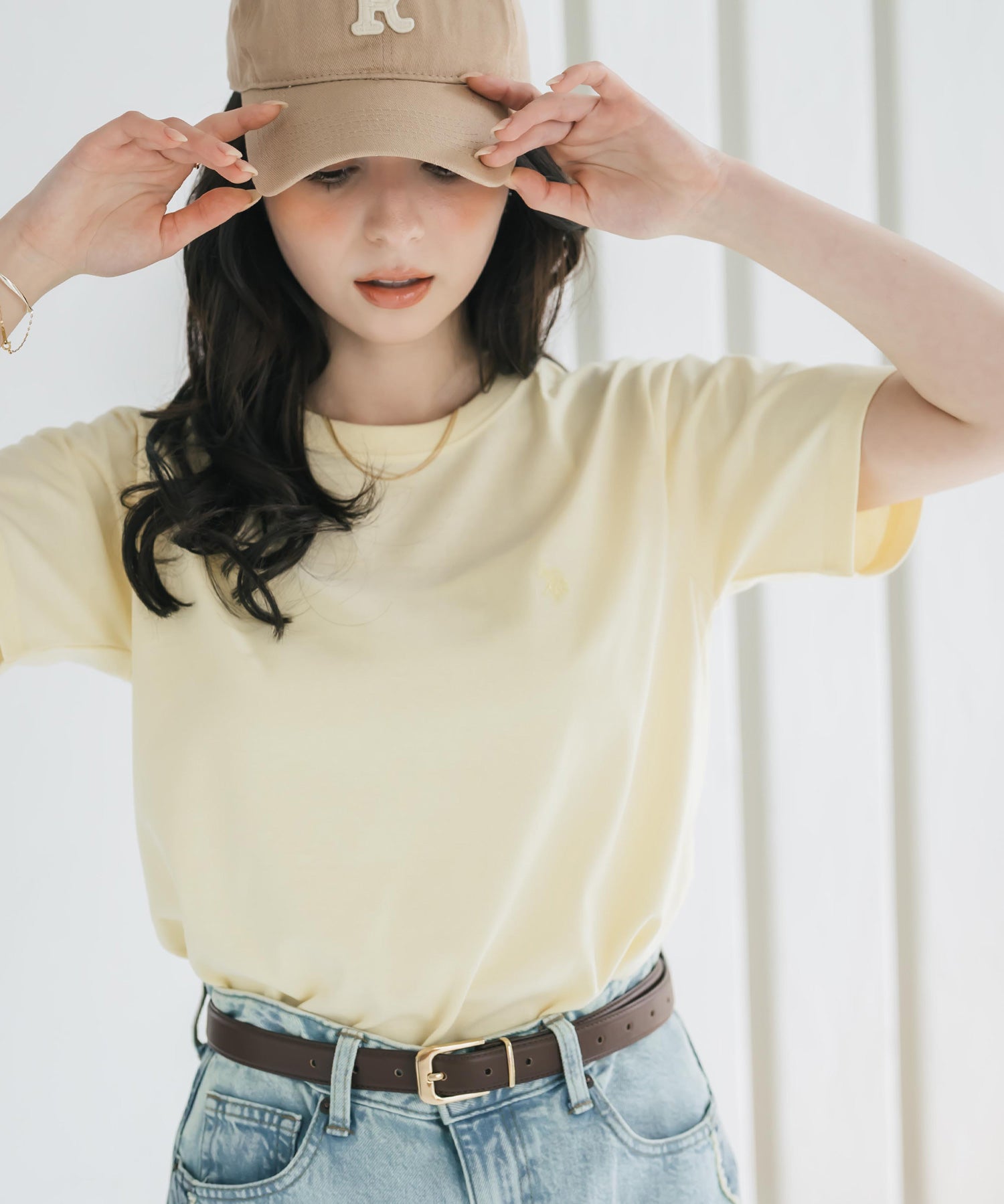 U.S. POLO ASSN. W's 別注コラボワンポイントロゴ刺繍半袖Tシャツ 15442