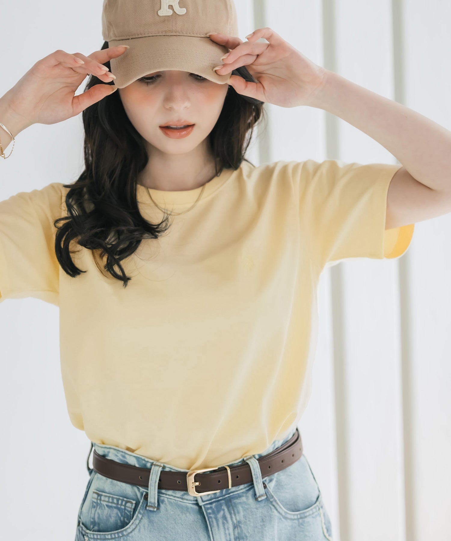 U.S. POLO ASSN. W's 別注コラボワンポイントロゴ刺繍半袖Tシャツ 15442