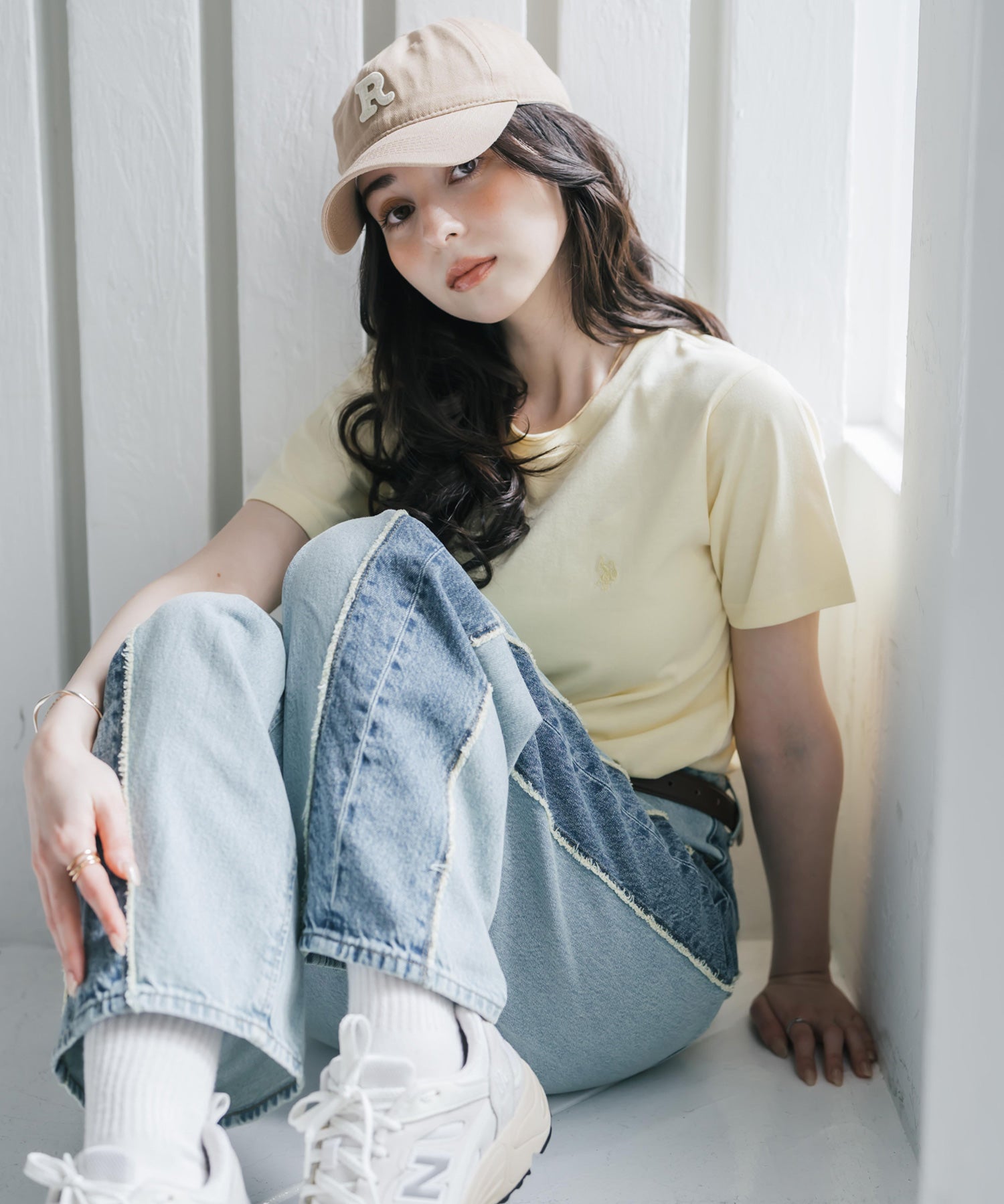 U.S. POLO ASSN. W's 別注コラボワンポイントロゴ刺繍半袖Tシャツ 15442