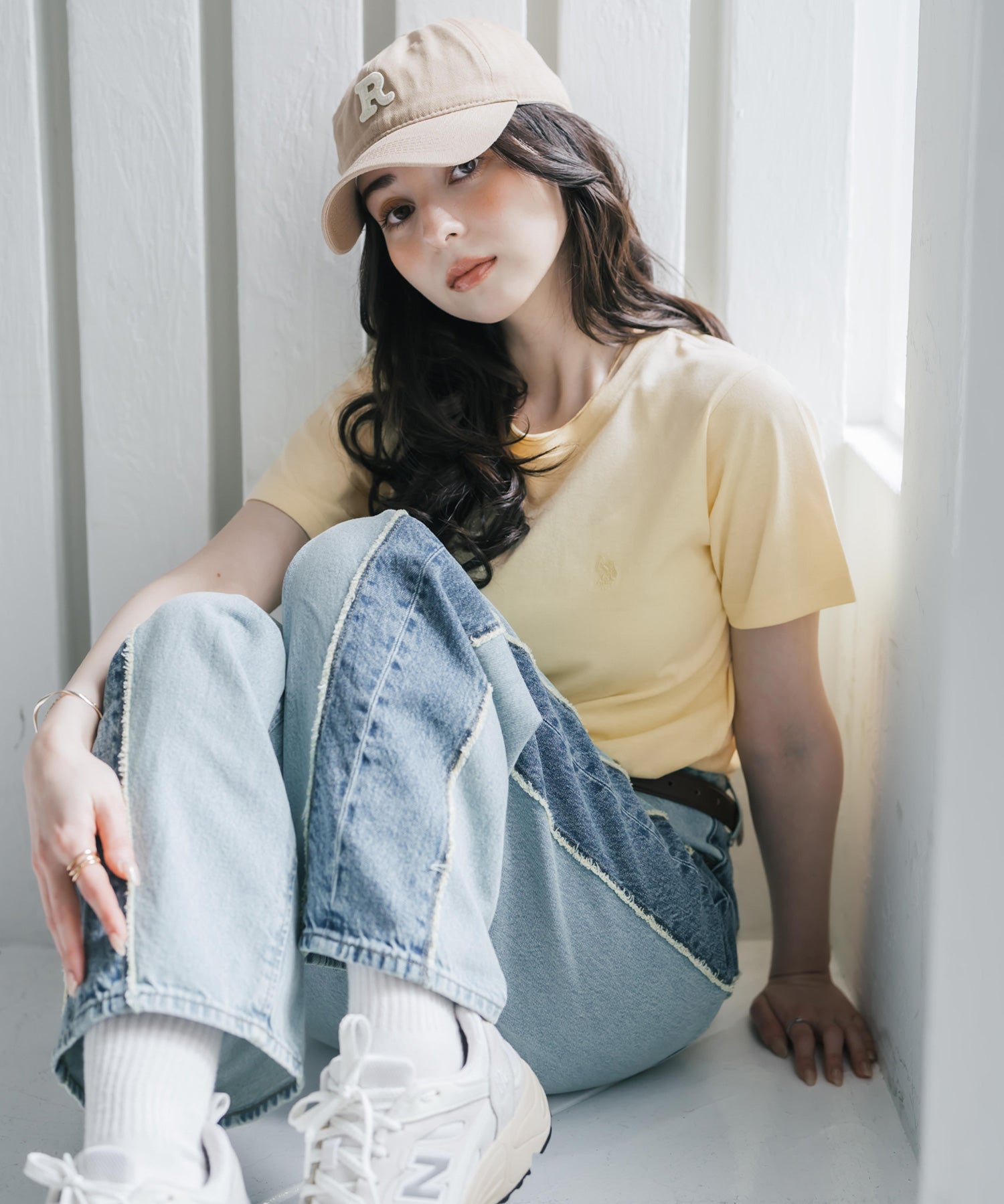 U.S. POLO ASSN. W's 別注コラボワンポイントロゴ刺繍半袖Tシャツ 15442