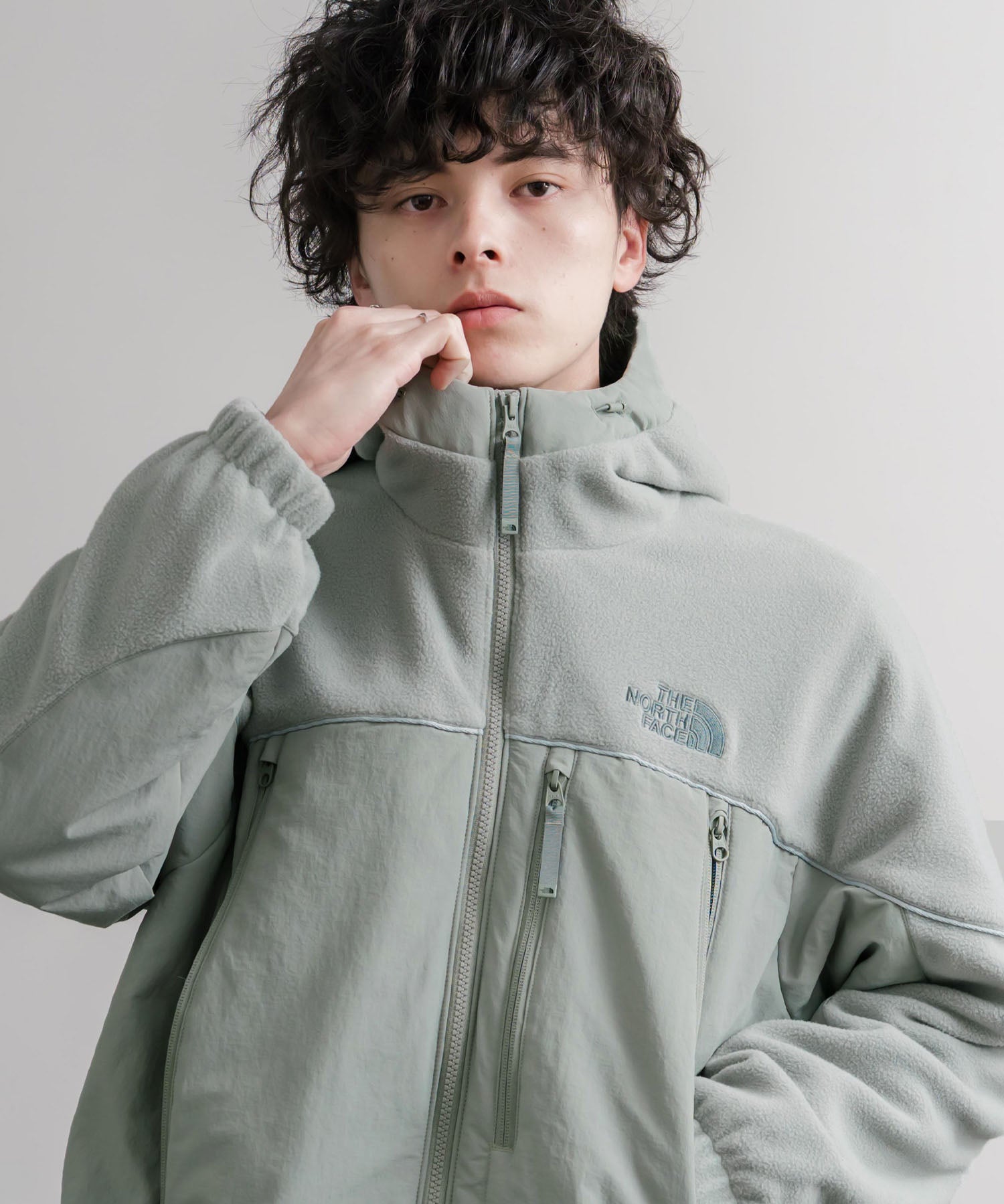 新色追加 韓国店舗限定商品 THE NORTH FACE ザ・ノースフェイス M’S CRETA JACKET オーバーサイズロゴ刺繍ポーラテックラグランフリースジャケット 15457