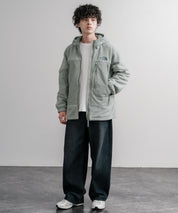 新色追加 韓国店舗限定商品 THE NORTH FACE ザ・ノースフェイス M’S CRETA JACKET オーバーサイズロゴ刺繍ポーラテックラグランフリースジャケット 15457