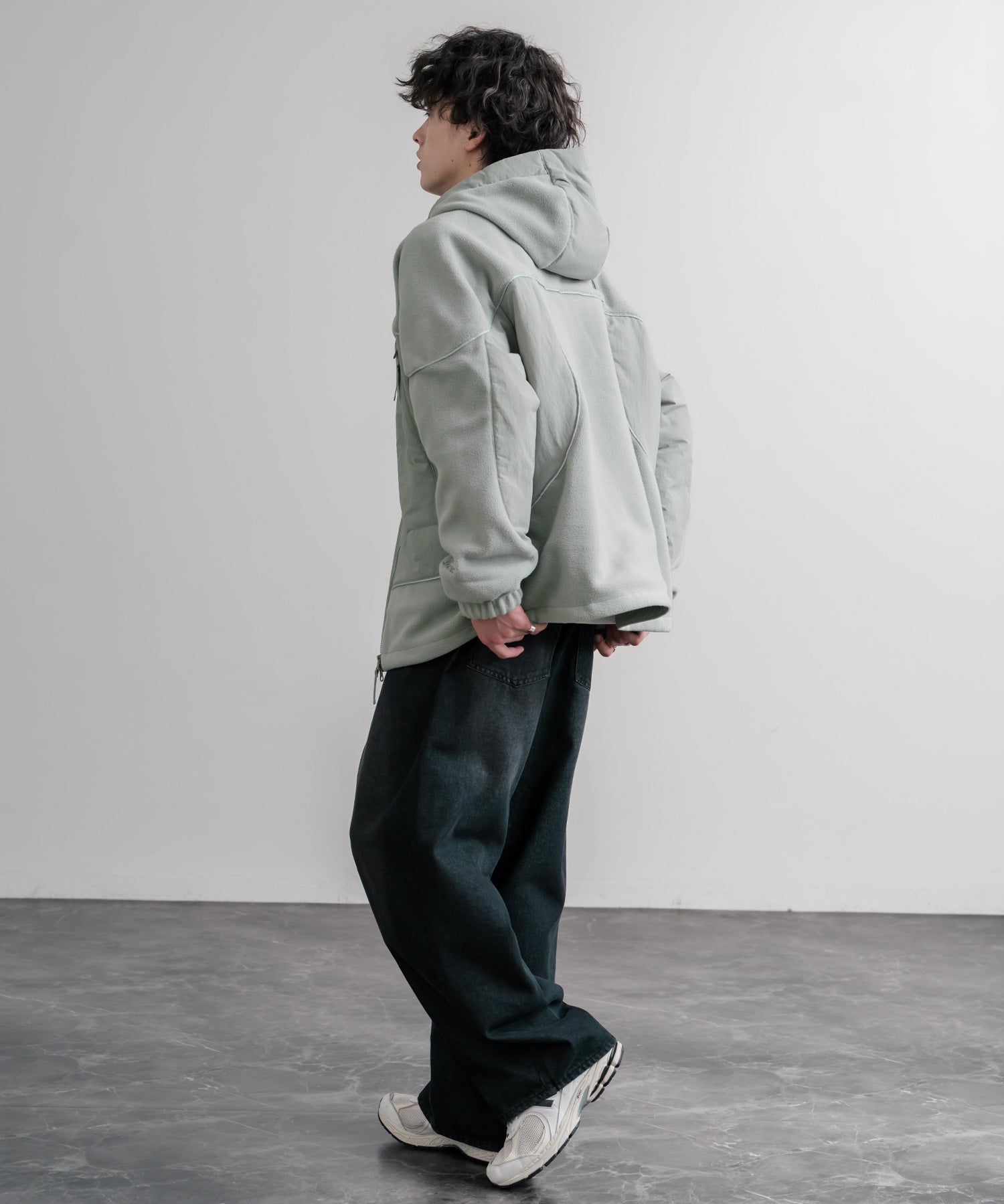 新色追加 韓国店舗限定商品 THE NORTH FACE ザ・ノースフェイス M’S CRETA JACKET オーバーサイズロゴ刺繍ポーラテックラグランフリースジャケット 15457