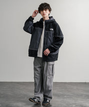韓国店舗限定商品 THE NORTH FACE ザ・ノースフェイス M’S CRETA JACKET オーバーサイズロゴ刺繍ポーラテックラグランフリースジャケット 15457