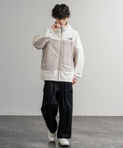 韓国店舗限定商品 THE NORTH FACE ザ・ノースフェイス M’S CRETA JACKET オーバーサイズロゴ刺繍ポーラテックラグランフリースジャケット 15457