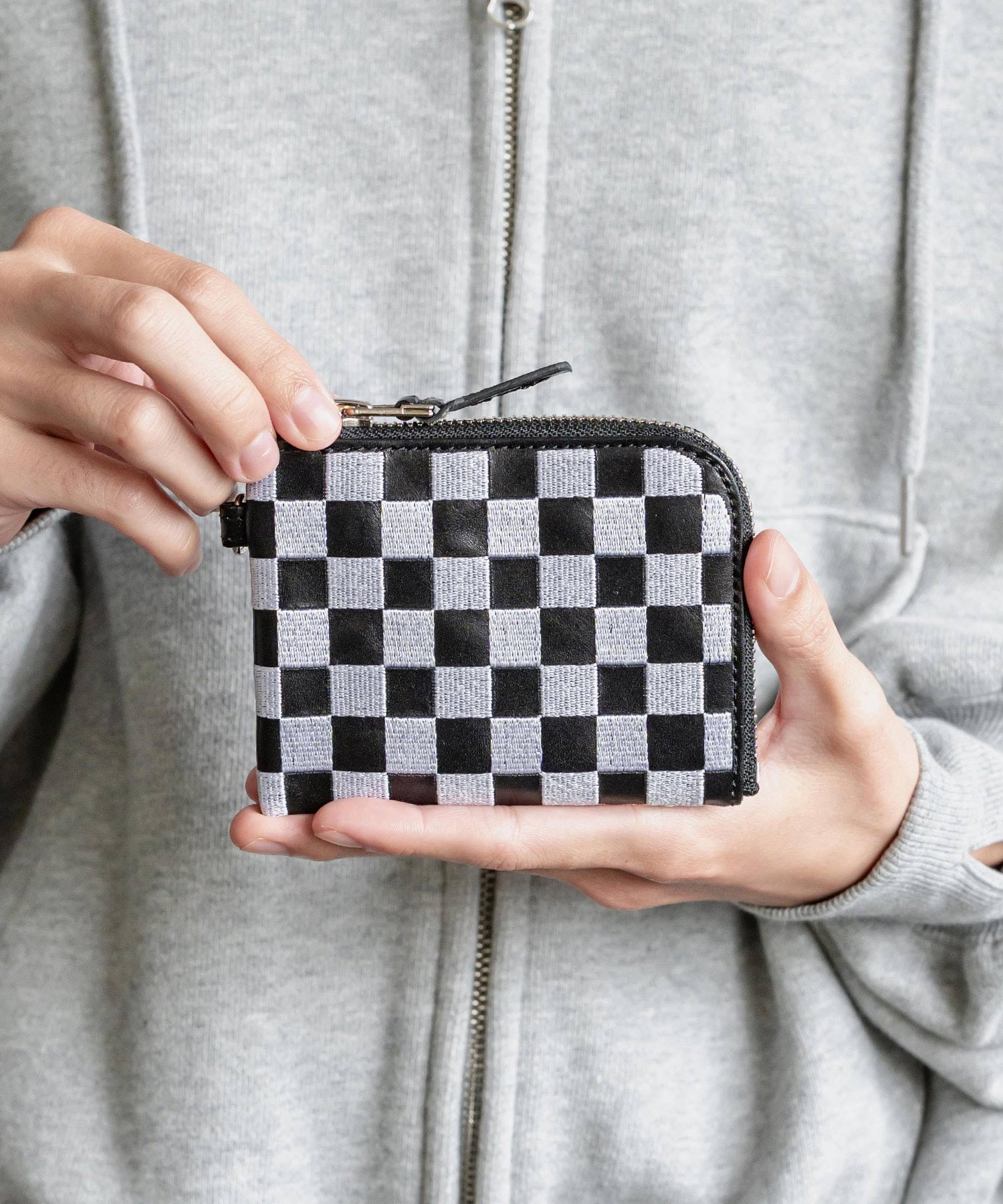 Butler Verner Sails バトラーバーナーセイルズ 日本製 国産 カウレザー刺繍L字ジップハーフウォレット JW-2989 15458