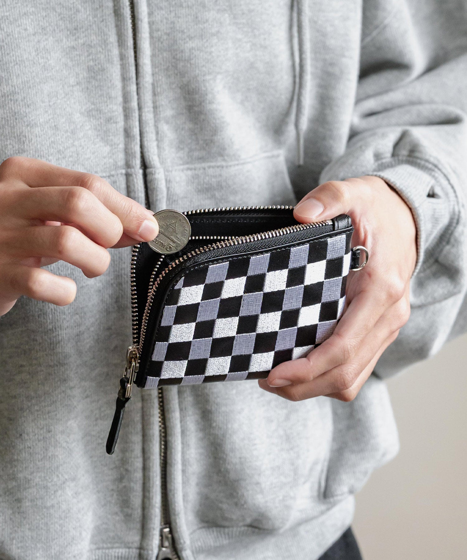 Butler Verner Sails バトラーバーナーセイルズ 日本製 国産 カウレザー刺繍L字ジップハーフウォレット JW-2989 15458