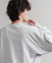 新色追加 日本未展開モデル WHITE LABEL THE NORTH FACE ESSENTIAL SWEATSHIRTS ルーズフィットワンポイントロゴスウェットトレーナー 15459