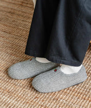 FRUIT OF THE LOOM フルーツオブザルーム 裏ボア刺繍スリッパ/ワンポイントロゴニット室内用スリッパ 15460